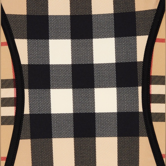 BURBERRY Kids Mini Nigella One Piece Swimsuit, Archive Beige Check Size 12M NWT - Picture 6 of 8